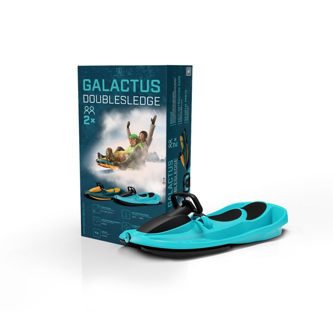 Gizmo Riders dvojni vodljivi bob do 140kg, lava oranžen - GALACTUS, v darilni škatli (Gift Box) 2