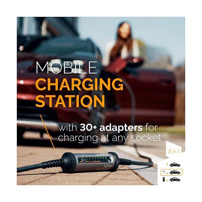 Juice Technology JUICE BOOSTER 2 Traveller Plus EV komplet (EU) (antracit/črna, 1,4–22 kW, 3,1-metrski kabel) 3
