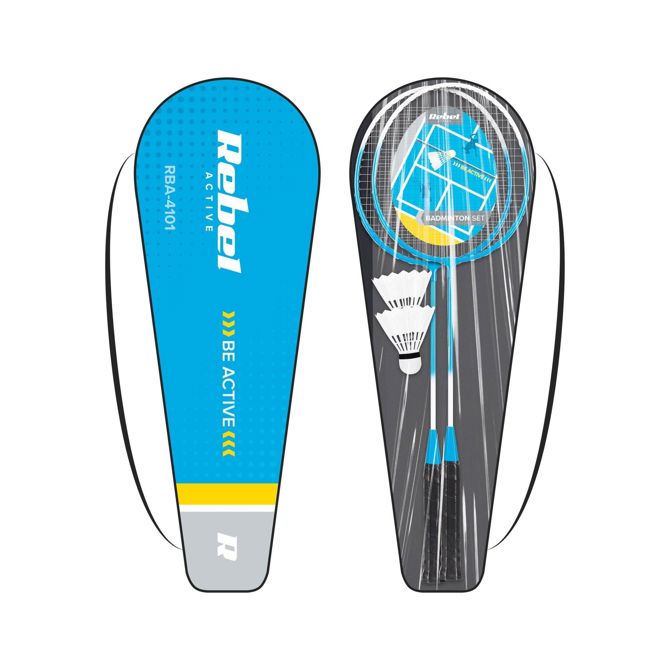 Komplet loparjev za badminton ACTIVE + torba 2