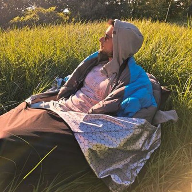 LAYON CozyBivy izolacijska vreča za spalno podlogo, 210 x 65 cm, temno modra 5