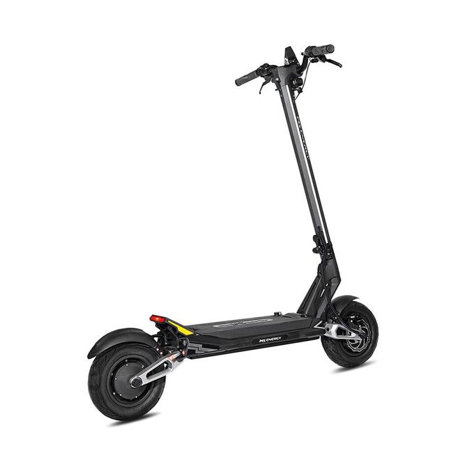 Električni skiro MS ENERGY FLARE X PRO 11 gume, 2x 1200W motor, 135km doseg, 1800Wh 60V 30Ah baterija, vzmetenje, EBS sistem, Smart BMS, LCD zaslon, LED, aplikacija, črn (Obsidian Black) 3