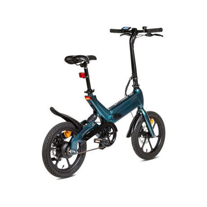 Električno kolo MS ENERGY URBANFOLD i6  zložljivo, 16 pnevmatike, 250W motor, 36V 10Ah 360Wh baterija, do 60 km, disk zavore, zadnje vzmetenje, LCD zaslon, zeleno črna (Mystic Emerald) 2