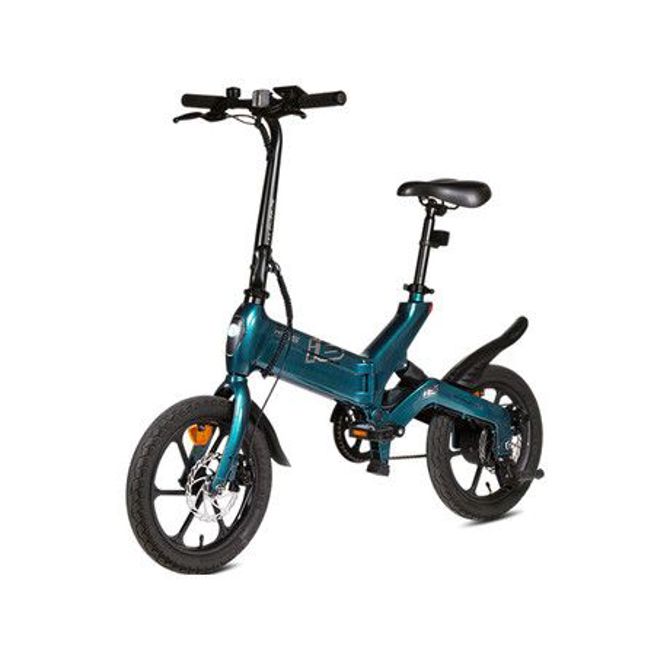 Električno kolo MS ENERGY URBANFOLD i6  zložljivo, 16 pnevmatike, 250W motor, 36V 10Ah 360Wh baterija, do 60 km, disk zavore, zadnje vzmetenje, LCD zaslon, zeleno črna (Mystic Emerald) 3