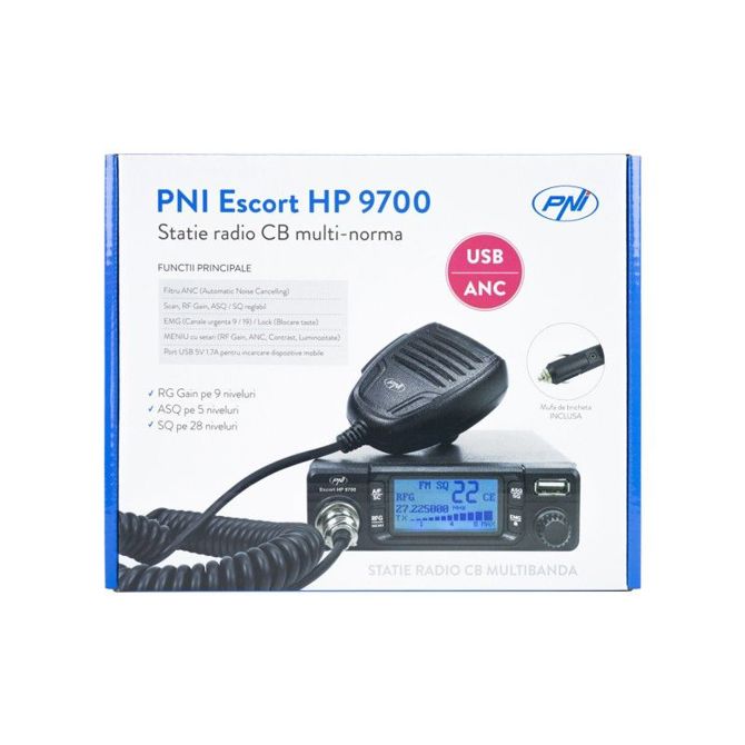 Paket radijske postaje CB PNI Escort HP 9700 USB in antena CB PNI Extra 40 6