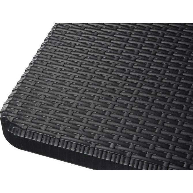 Zložljiv stol Perel FP165R – rattan videz, črn, max. 300 kg 3