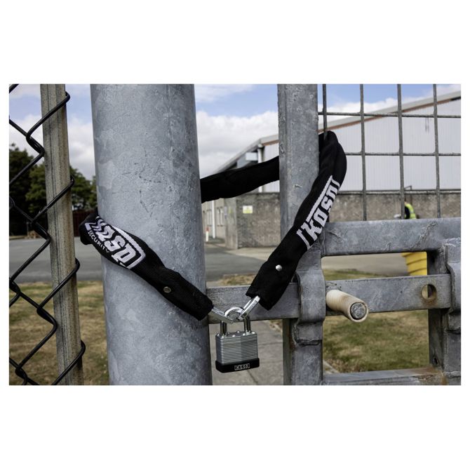 Ključavnica z verigo Kasp K4506130A, 6 mm × 850 mm, ključavnica K13040, galvanizirana zaščita 4
