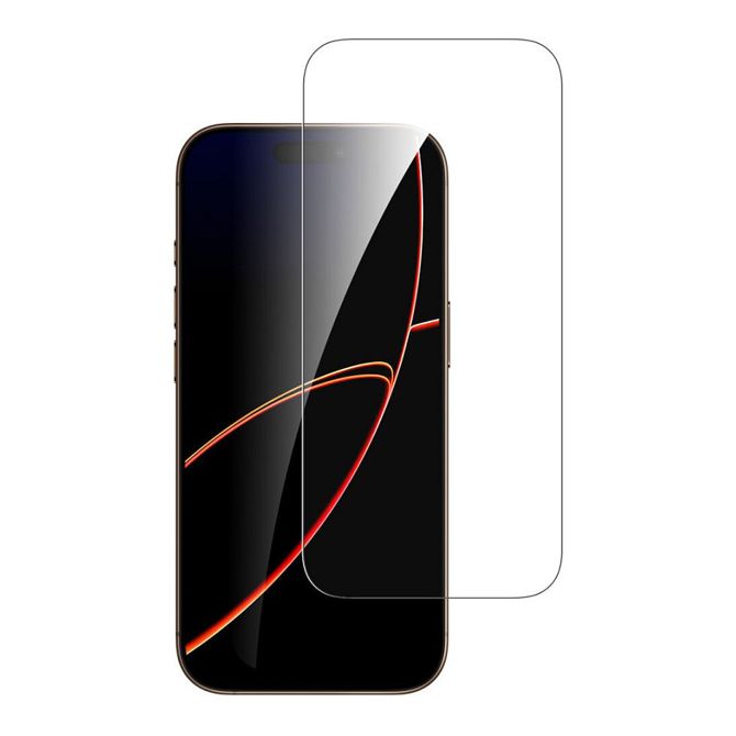 Zaščitno steklo 4Smarts za iPhone 17 Pro, 9H trdota, kaljeno steklo, prozorno, z okvirjem za enostavno montažo