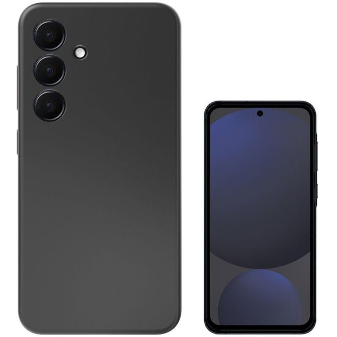 Silikonski ovitek 4smarts Cupertino za Samsung Galaxy A36, črna