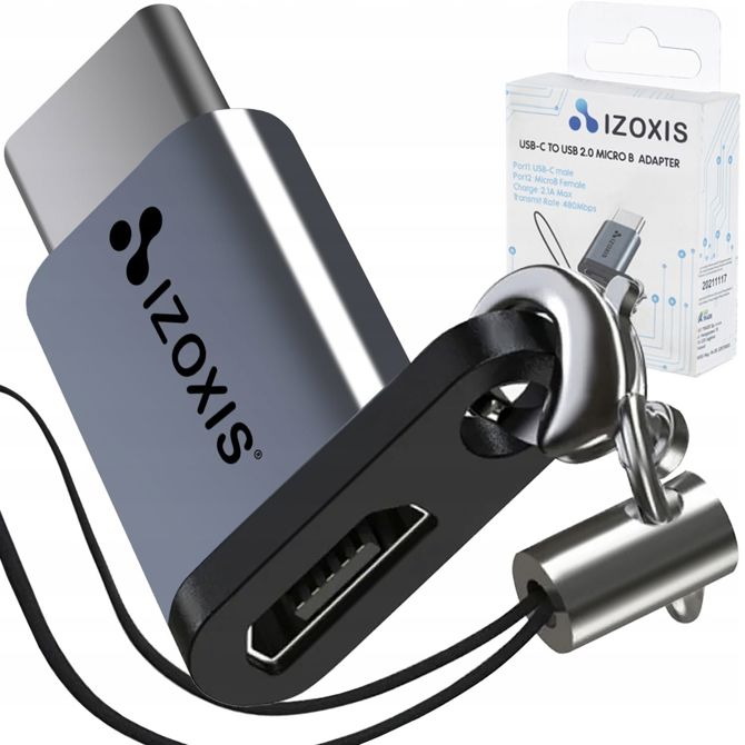 Adapter USB-C na USB micro B 2.0 OTG pretvornik