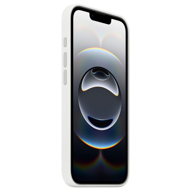 Silikonski ovitek za APPLE iPhone16e bele barve