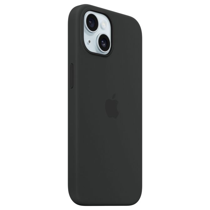 Silikonski ovitek APPLE iPhone 15 z MagSafe - črn