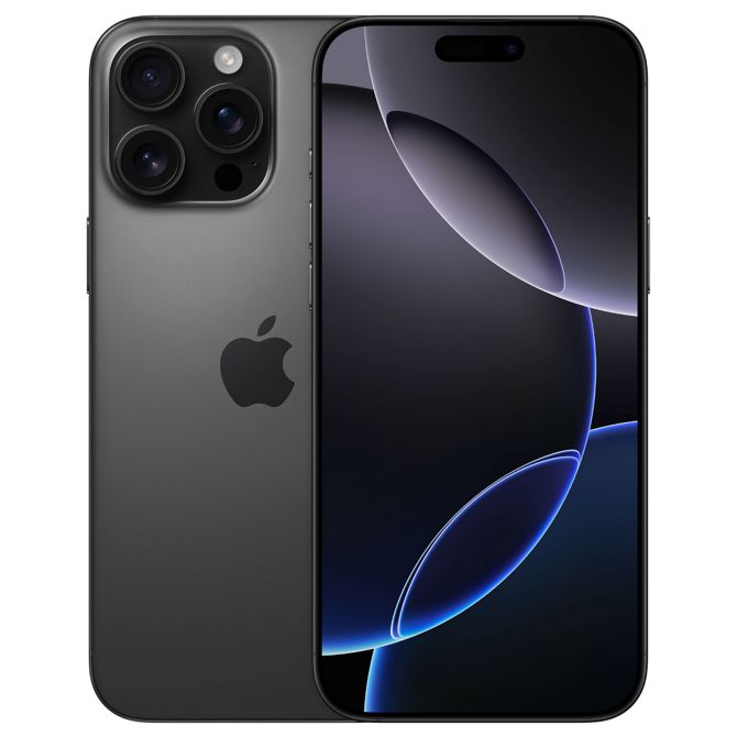 Pametni telefon iPhone 16 Pro Max 256 GB črne barve, titanov, 6,9" iOS