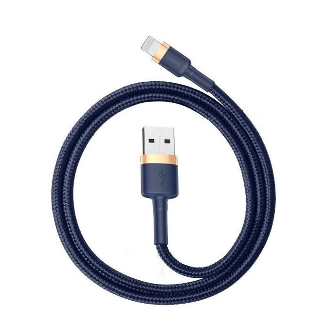 Baseus Cafule Lightning kabel 1.5A 2m (zlata+temno modra)