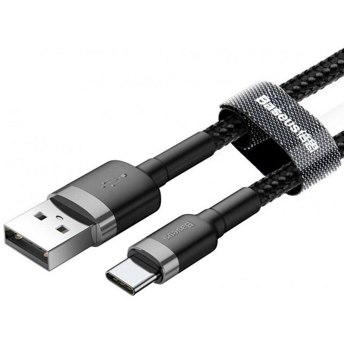 Baseus podatkovni kabel Catklf-UG1 Quick Charge Type C 2A 3m - črn