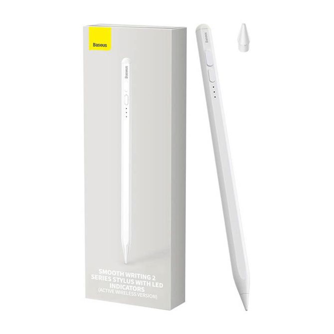 Baseus Smooth Writing 2 Stylus Pen z LED indikatorji (bela)