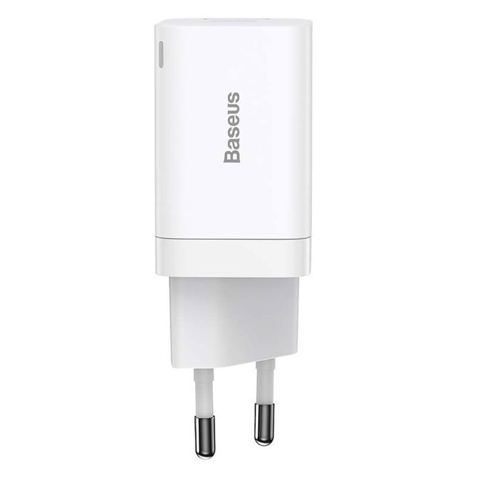 Baseus Super Si Pro Quick Charger USB + USB-C 30W (bel)