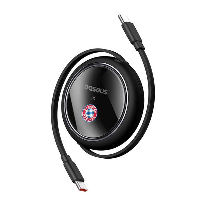 Baseus USB-C v USB-C 100 W polnilni kabel (črn) Bayern Edition