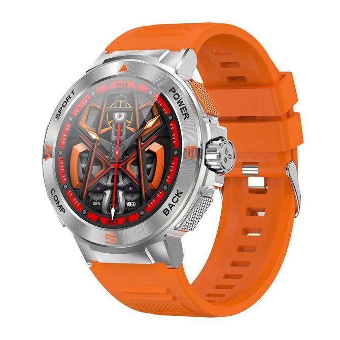Pametna ura BlitzWolf BW-AT5 AMOLED 1,43 zaslon, Bluetooth klici, merjenje zdravja, športni načini, IP67, oranžna