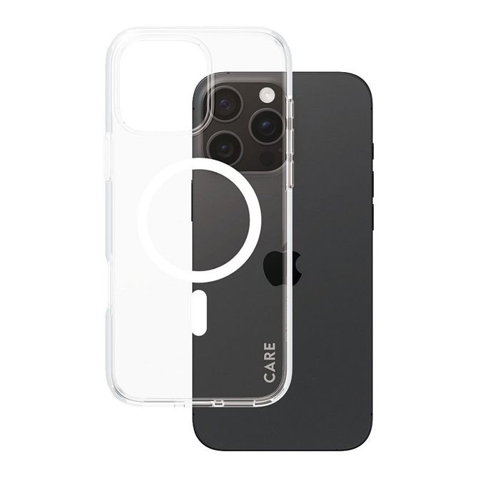 Ovitek CARE by PanzerGlass Flagship z MagSafe za iPhone 16 Pro Max, prozoren