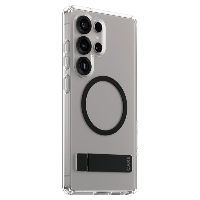 Ovitek CARE by PanzerGlass Feature s stojalom za Samsung Galaxy S25 Ultra, prozoren