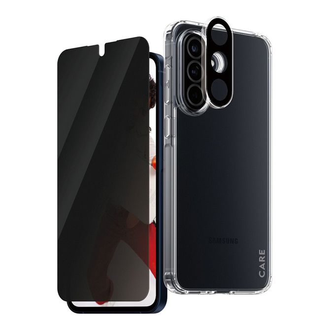 Zaščitni paket Privacy 3 v 1 CARE by PanzerGlass za Samsung Galaxy A56 5G, prozoren