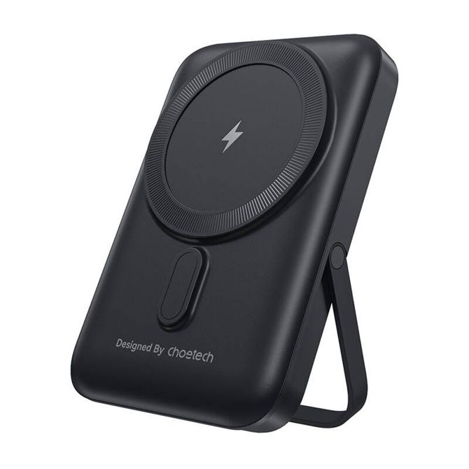 Choetech B743 10000mAh 20W PD magnetni powerbank s stojalom (črn)