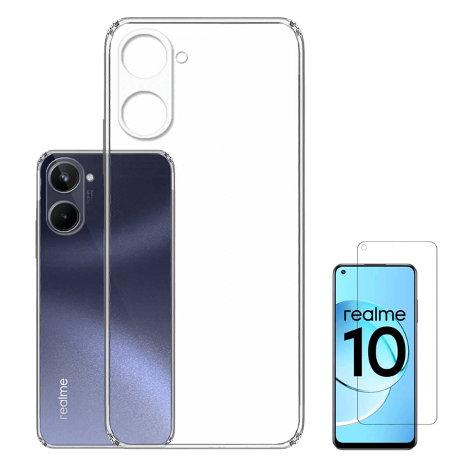 Clear Case 1,8 mm silikonski ovitek za Realme 10 LTE 4G - prozoren