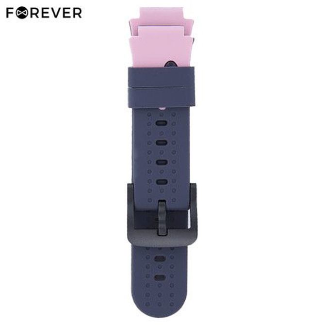 EOL - Pašček silikonski za pametne ure, primeren za FOREVER KW-60, roza (pink)