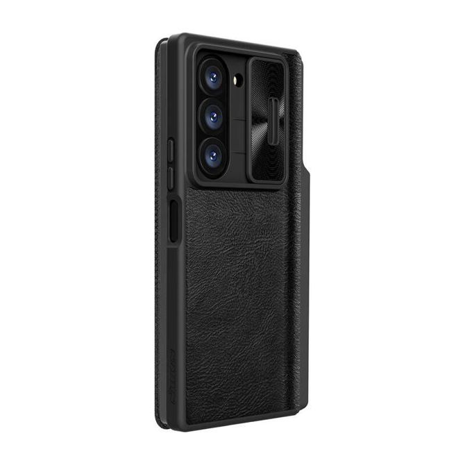 Usnjen ovitek Nillkin Qin Pro za Samsung Galaxy Z Fold 6 5G (črn)