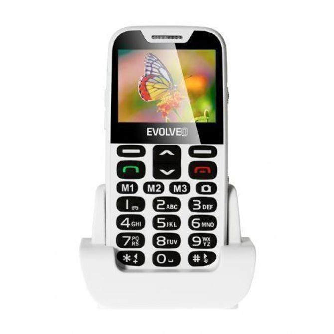 Telefon za starejše Evolveo Easyphone XD, bel