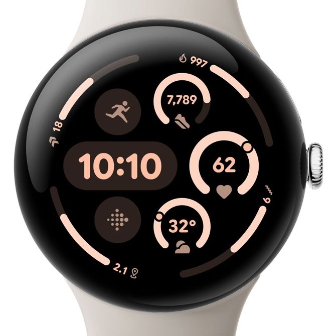 Pametna ura Google Pixel Watch 3 (45 mm) WiFi, porcelan