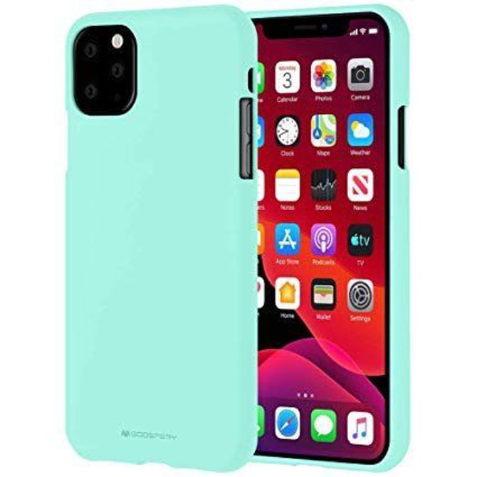 Goospery soft feeling silikonski ovitek za iPhone 12 Pro Max - mint