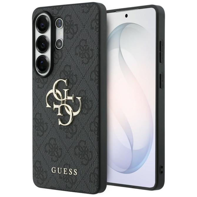 Ovitki za telefon Guess GUHCS26L4GMGGR za Samsung Galaxy S26 Plus 5G, črn, silikonske stranice, trda zadnja stran, popolno prileganje, zaščita pred udarci