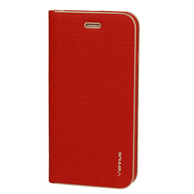 Havana Premium preklopna torbica Samsung Galaxy S23 5G - rdeč z zlatim robom