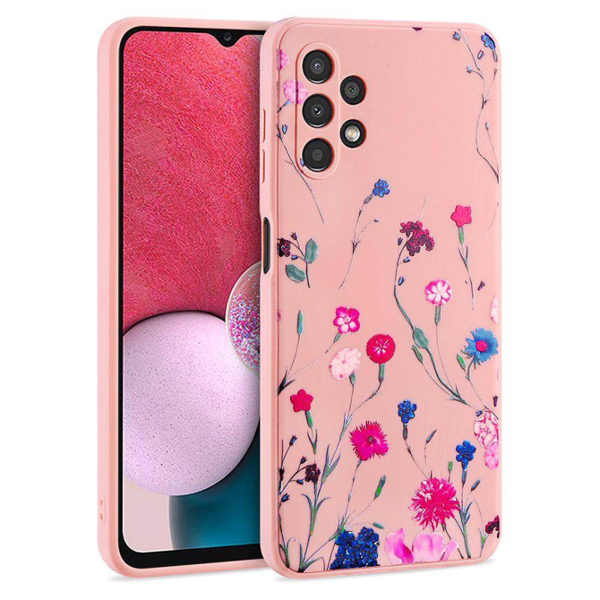 Liquid silikonski ovitek Pomlad za Samsung Galaxy A13 LTE A135  - roza