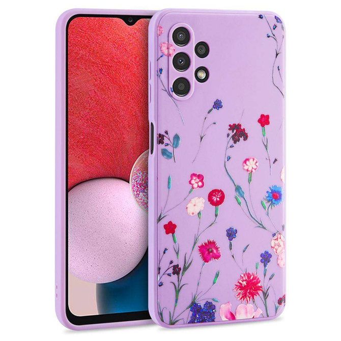 Liquid silikonski ovitek Pomlad za Samsung Galaxy A34  - vijola