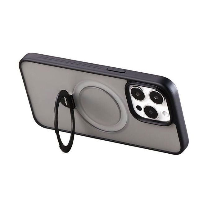 Magnetna zaščitna torbica za telefon Joyroom JR-BP004 za iPhone 15 Pro Max (črna)