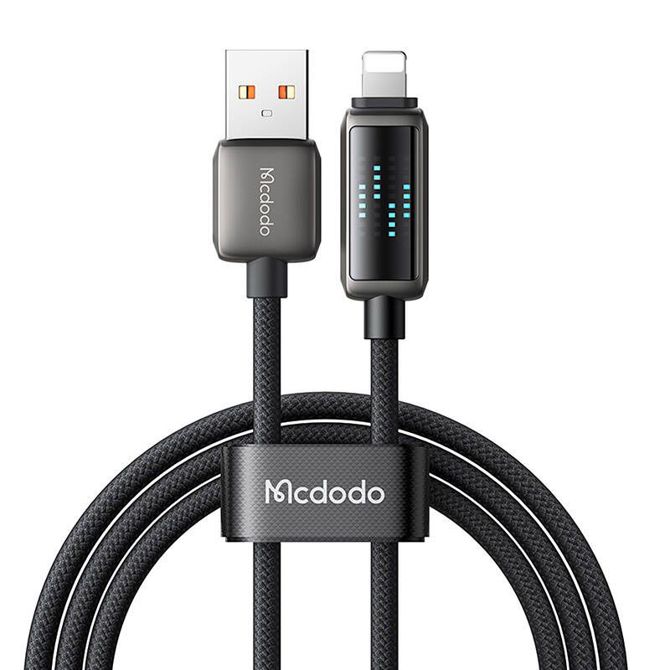 Mcdodo CA-5250 LED zaslon USB-A v podatkovni kabel Lightning 1,2 m