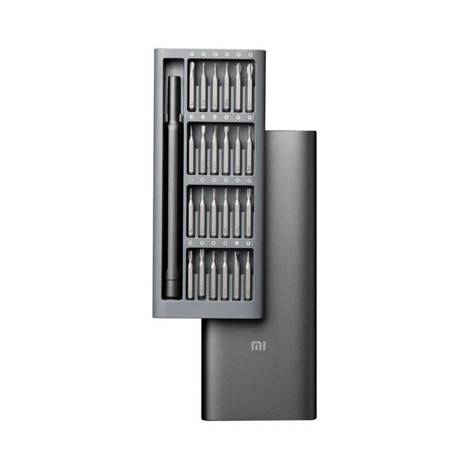 Akumulatorski izvijač Xiaomi Mi Precision Screwdriver Kit, 24 nastavkov, 0,05–0,2 Nm, USB-C, siv