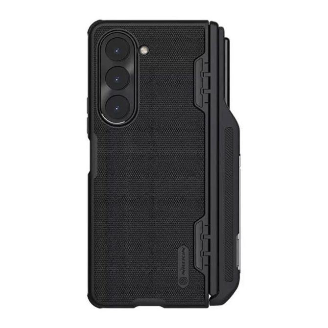 Nillkin Super Frosted Shield Fold-Pen Case za Samsung Galaxy Z Fold 5 (črna)