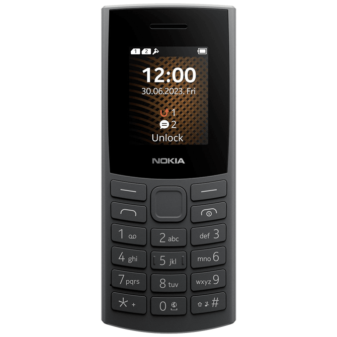 Gsm telefon Nokia 105 TA-1557 (2023) Dual sim 4G - črna