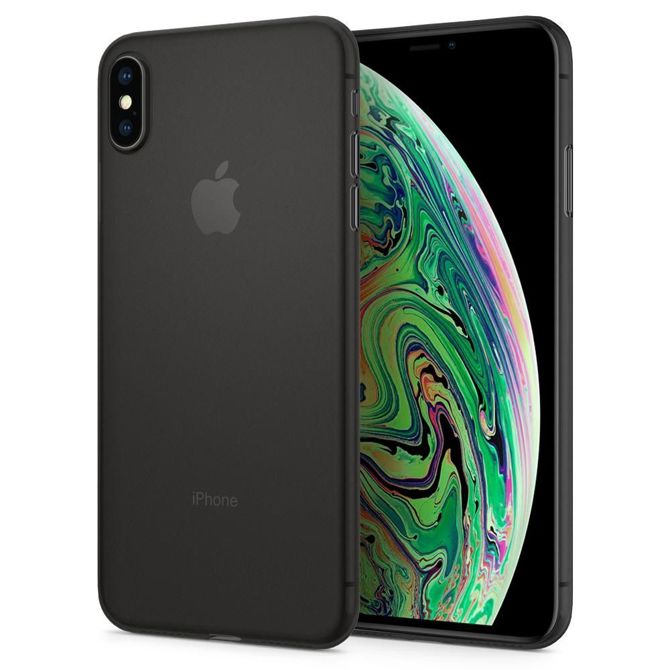 Ovitek Spigen Air Skin za iPhone XS Max - black