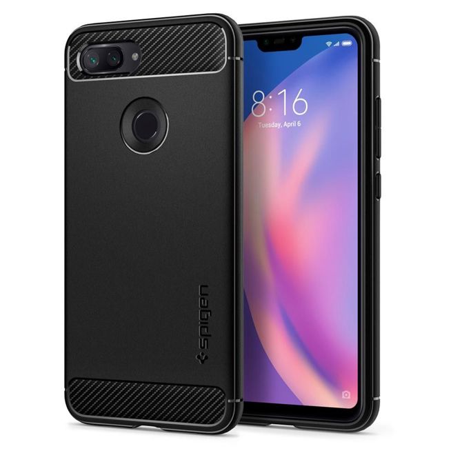 Ovitek Spigen Rugged Armor za Xiaomi Mi 8 Lite - black