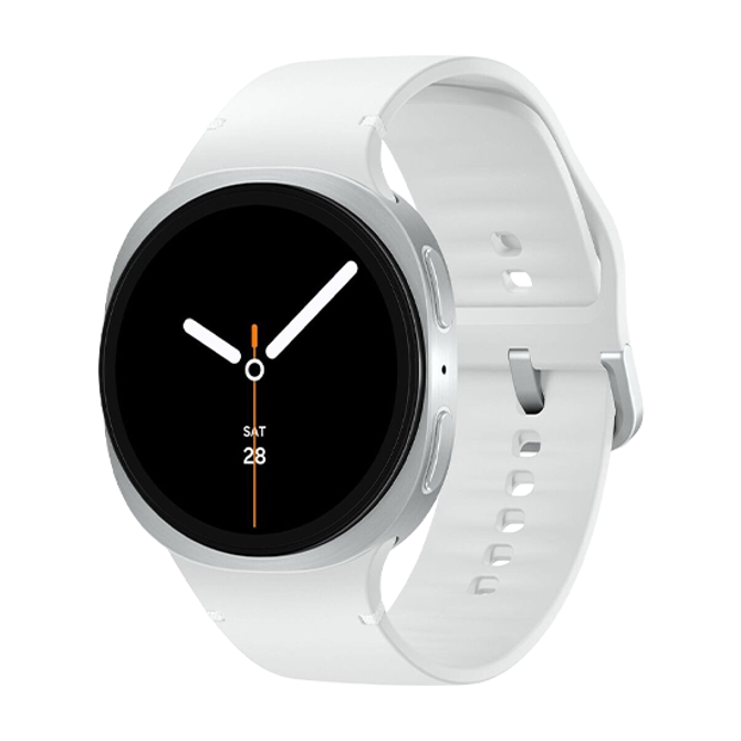 Pametna ura Samsung Galaxy Watch8 (srebrna, 44 mm, LTE, športni pašček M/L) 5100149803