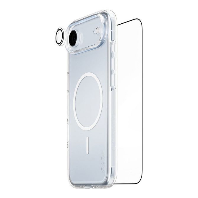 Zaščitno steklo PanzerGlass CARE Z VODILNO 3-v-1, prozorna, odporna na praske in udarce, EasyAlign namestitev, za iPhone Air, vključuje čistilni komplet