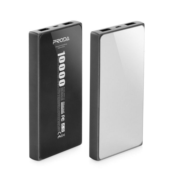 Power bank Remax Proda 10.000 mAh silver shine