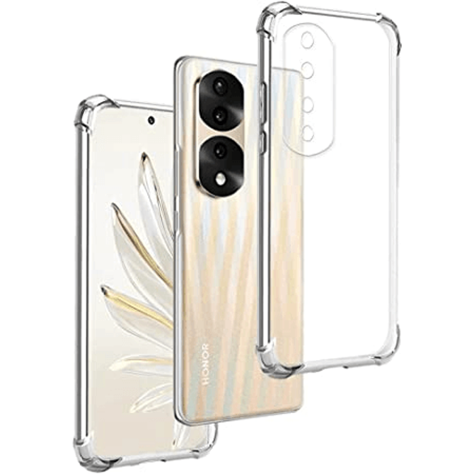 Silikonski ovitek ANTISHOCK za Honor 70 - prozoren