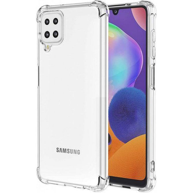 Silikonski ovitek ANTISHOCK za Samsung Galaxy A12 A125 - prozoren