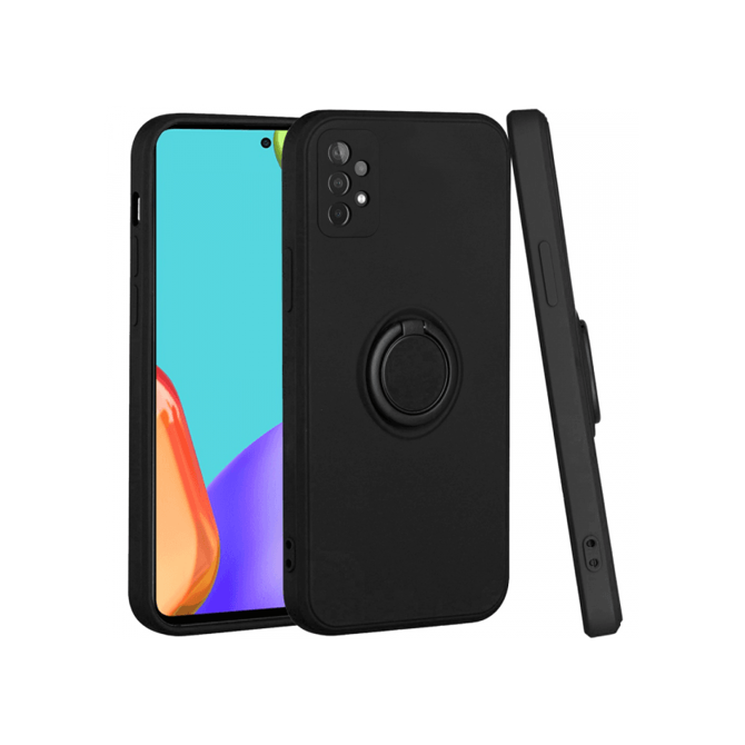 Silikonski ovitek Liquid Ring za Xiaomi 12 - črn