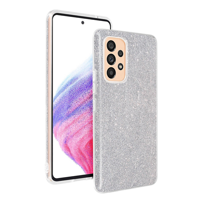 Silikonski ovitek z bleščicami Bling za Samsung Galaxy A33 5G A336 - srebrn